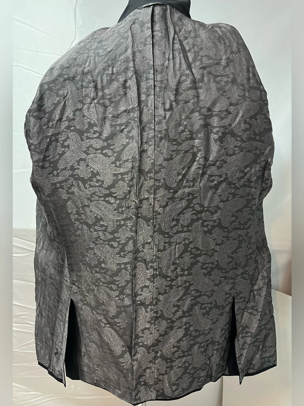 Barneys New York Men's 50L Loro Piana Black Super 120s Wool Tuxedo Blazer Jacket